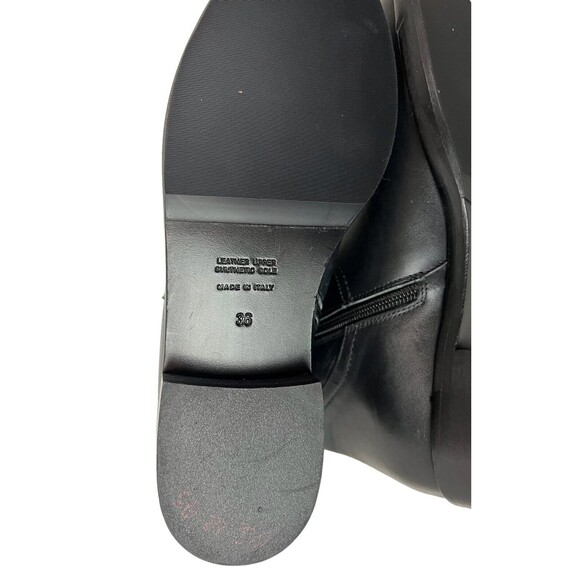 Napoleoni Italy Riding Style Boots Size 36 Black Leather Equestrian - Picture 11 of 12